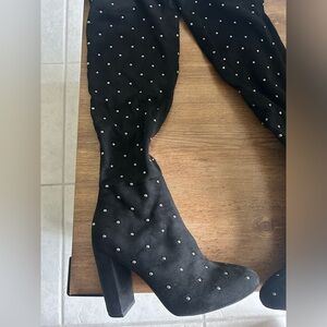 Jessica Simpson over the knee black stretch suede. Size 8.5. Worn once.